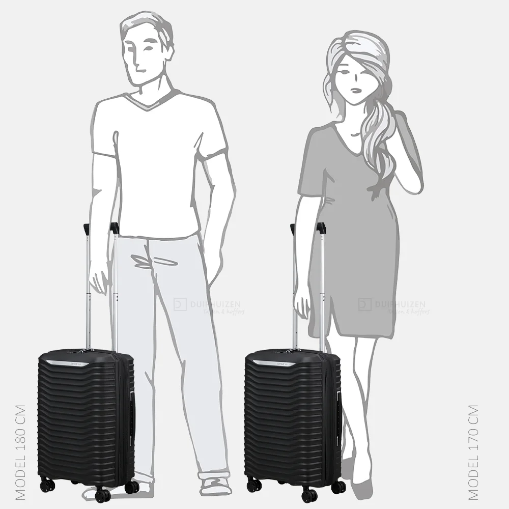 Samsonite Upscape 55/35 handbagage koffer 55 cm expandable black bij Duifhuizen