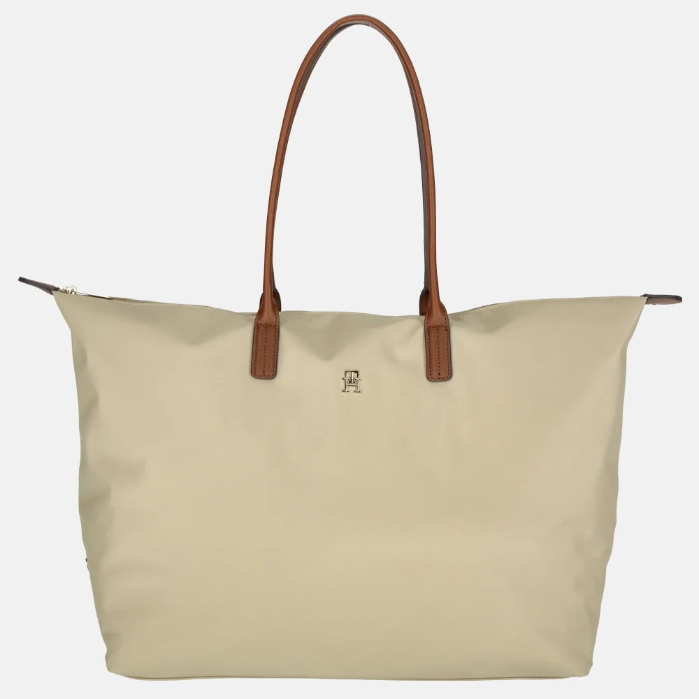 Tommy Hilfiger Popette maxi shopper Sandalwood bij Duifhuizen