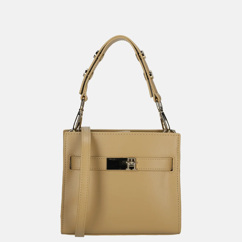 Tommy Hilfiger Heritage satchel handtas mini safari canvas bij Duifhuizen