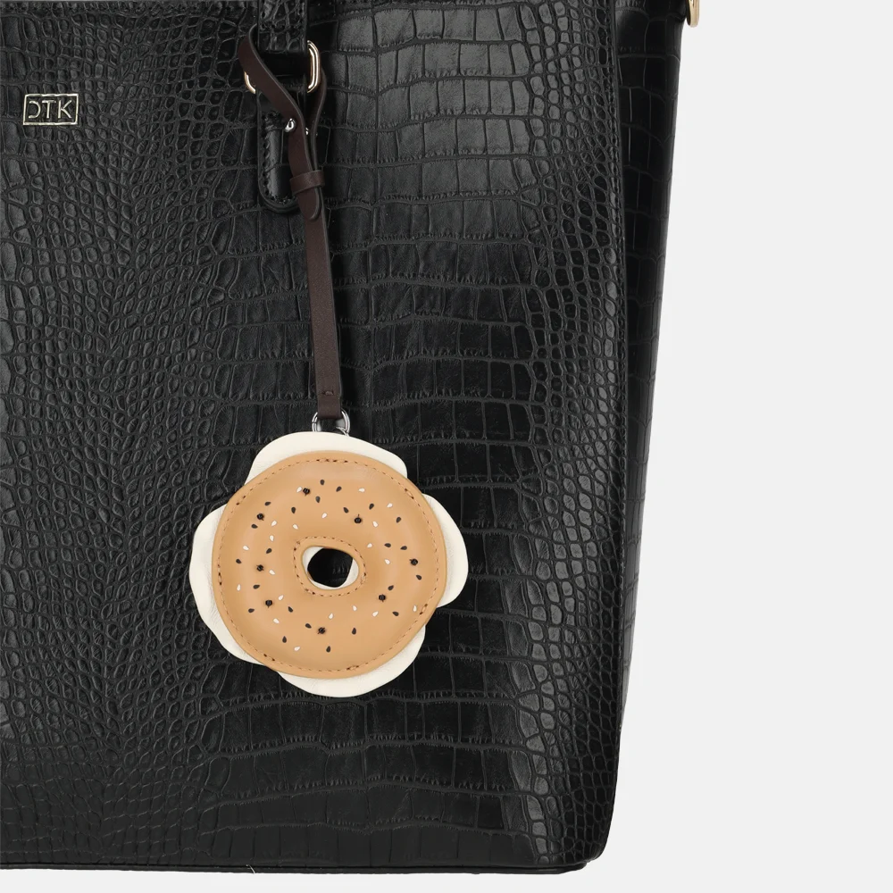 Kate Spade bag charm/tassenhanger NYC bagel multi bij Duifhuizen