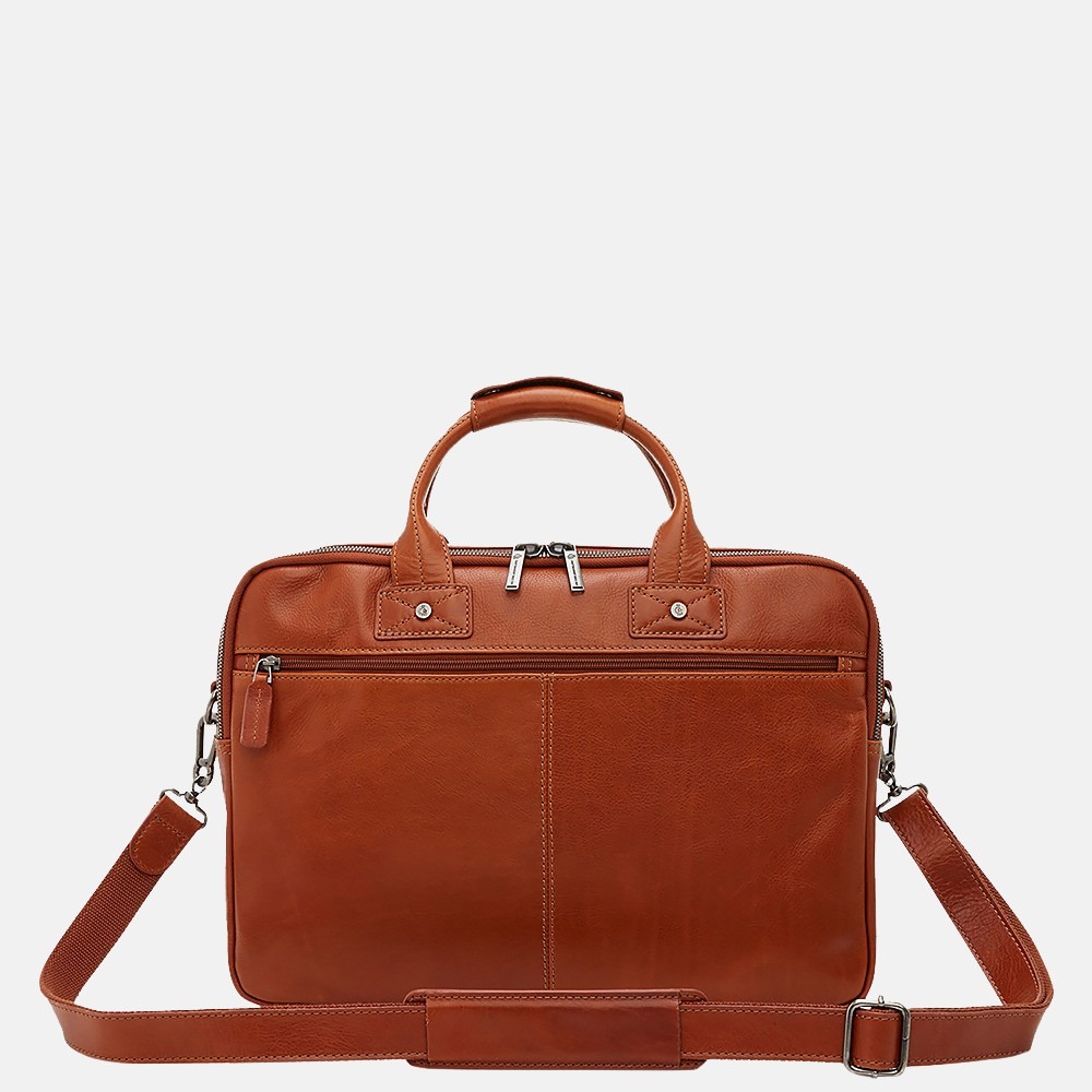 Castelijn & Beerens Firenze laptoptas 15.6 inch licht bruin bij Duifhuizen