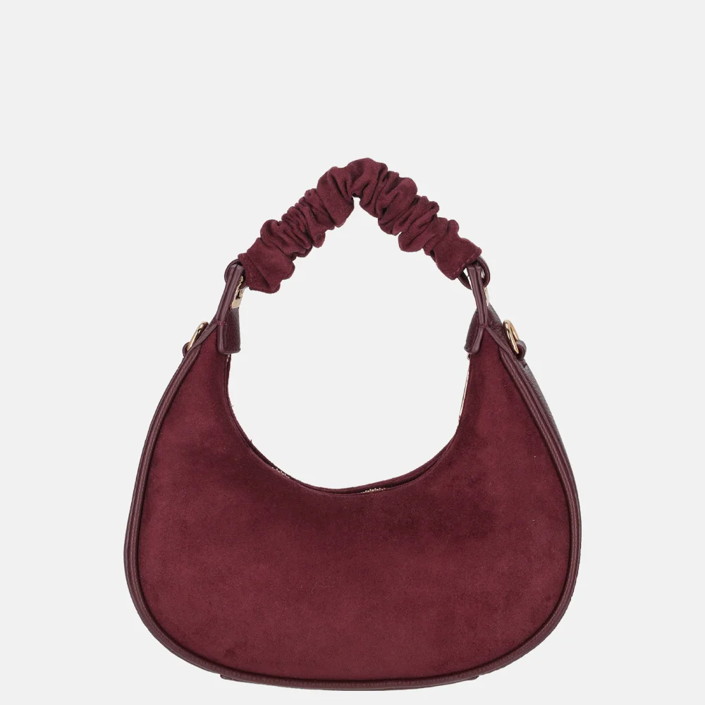 Firenze Suedine handtas burgundy bij Duifhuizen