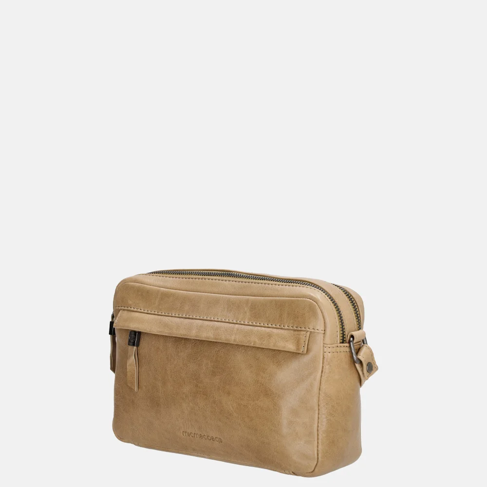 Micmacbags Porto crossbody tas taupe bij Duifhuizen