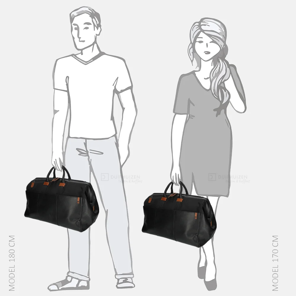 Berba Olly weekendtas black bij Duifhuizen