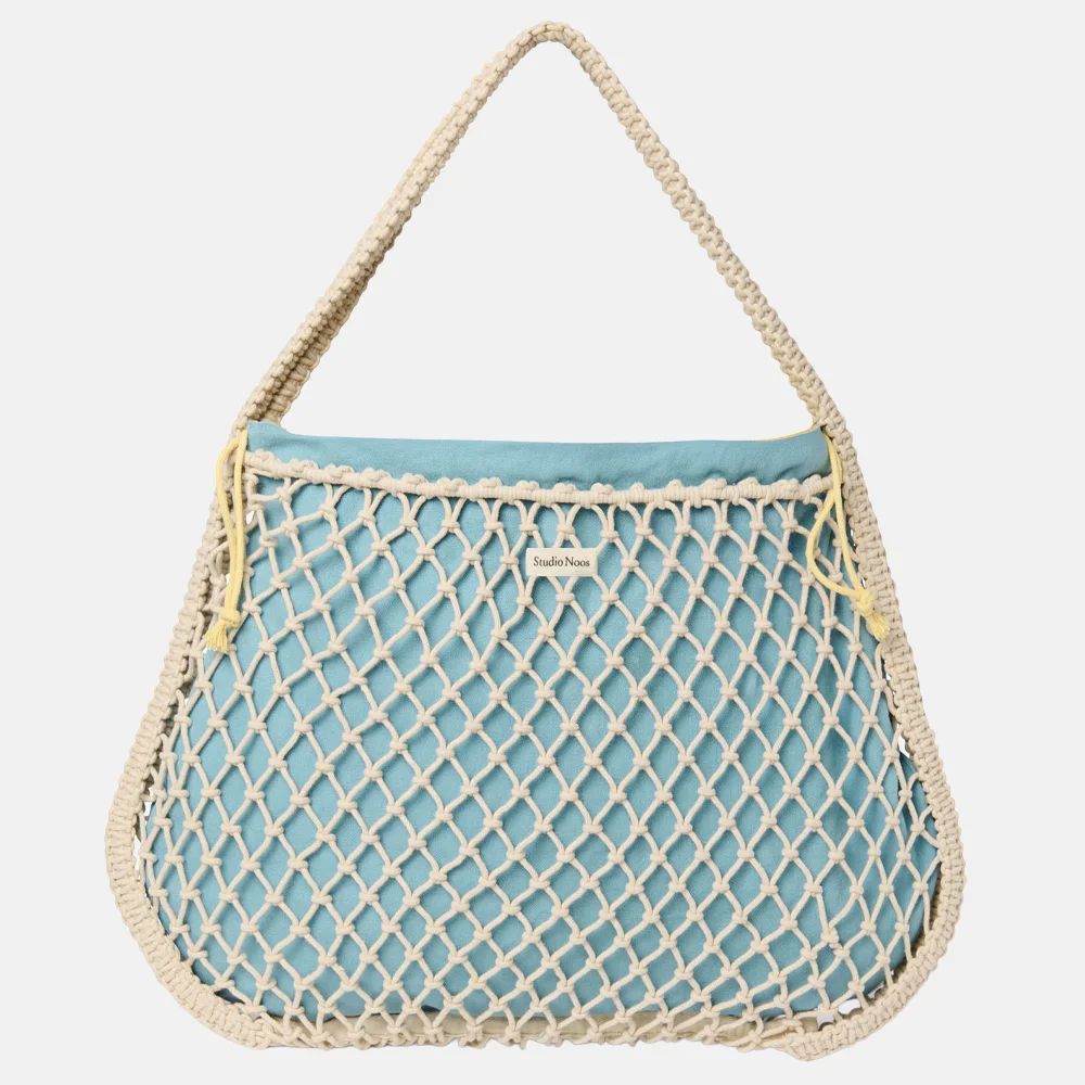 Studio Noos Macrame mom bag shopper natural bij Duifhuizen