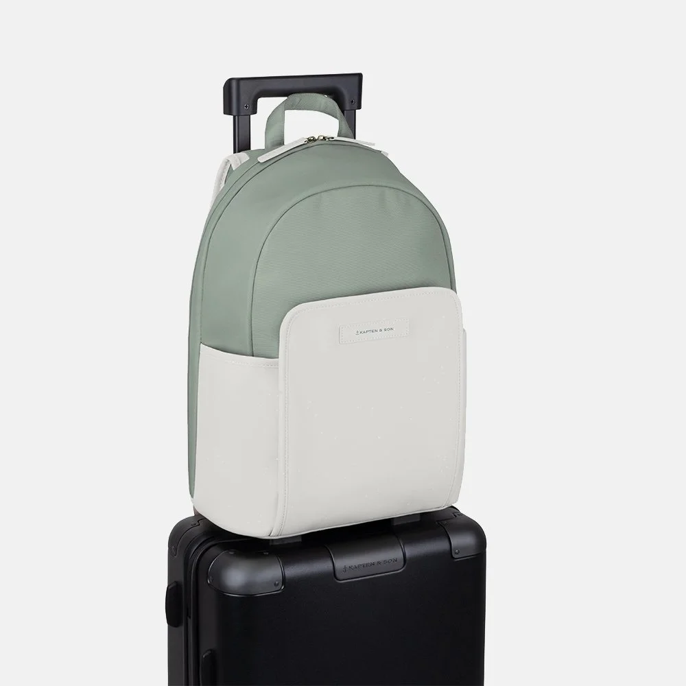 Kapten & Son Aalborg rugzak muted sage sprinkled  bij Duifhuizen