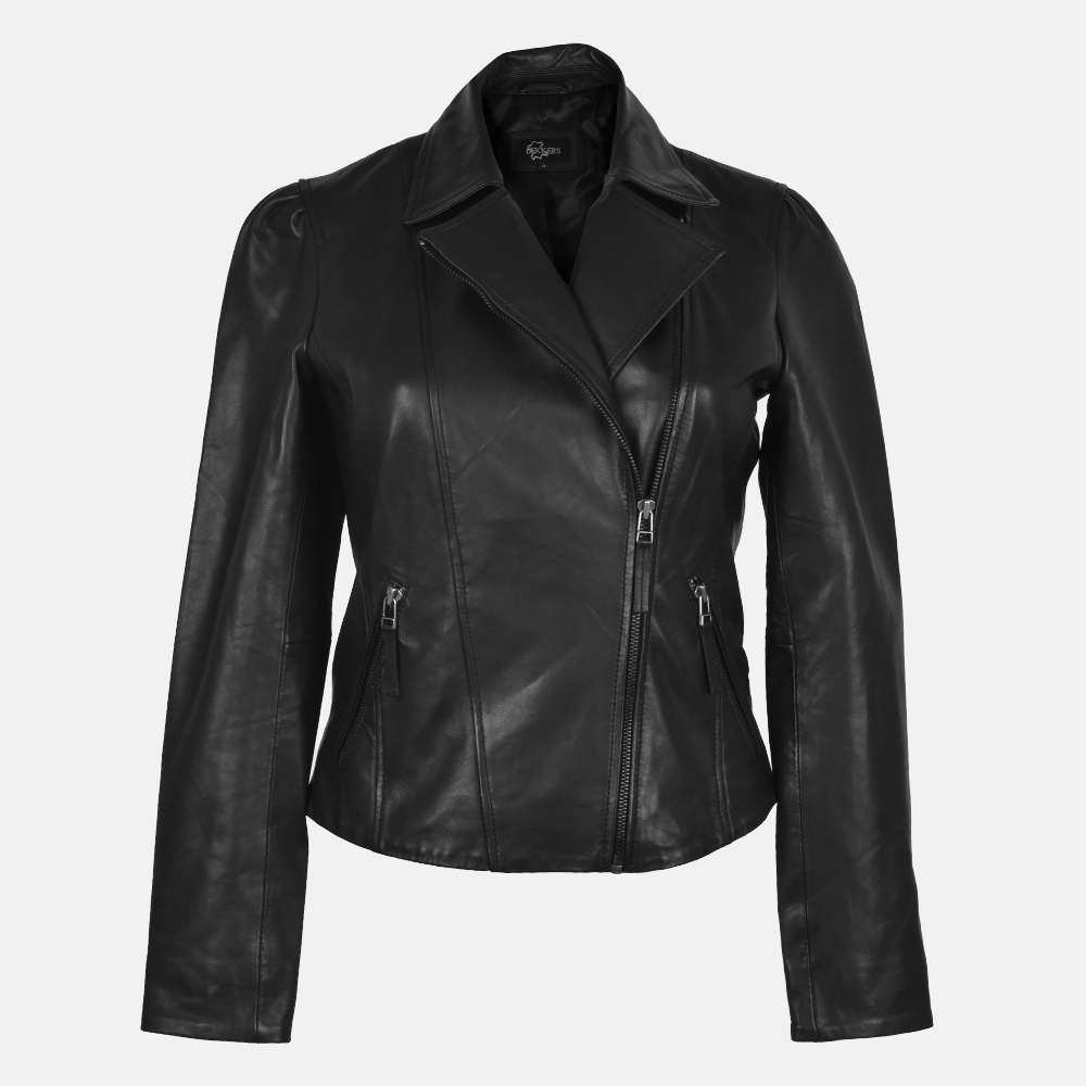 Dekkers Ledermode Lucky dames jack zwart