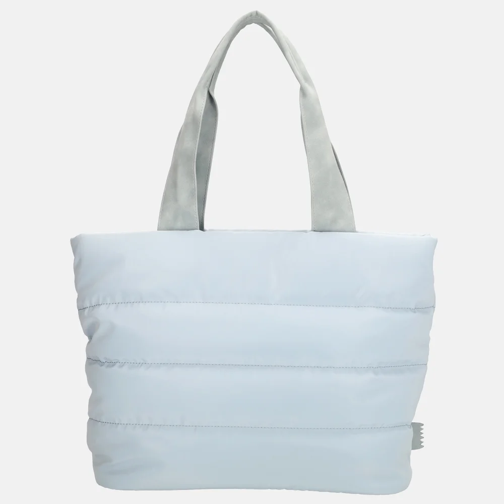 Zebra Trends Elske puffy handtas M lichtblauw bij Duifhuizen