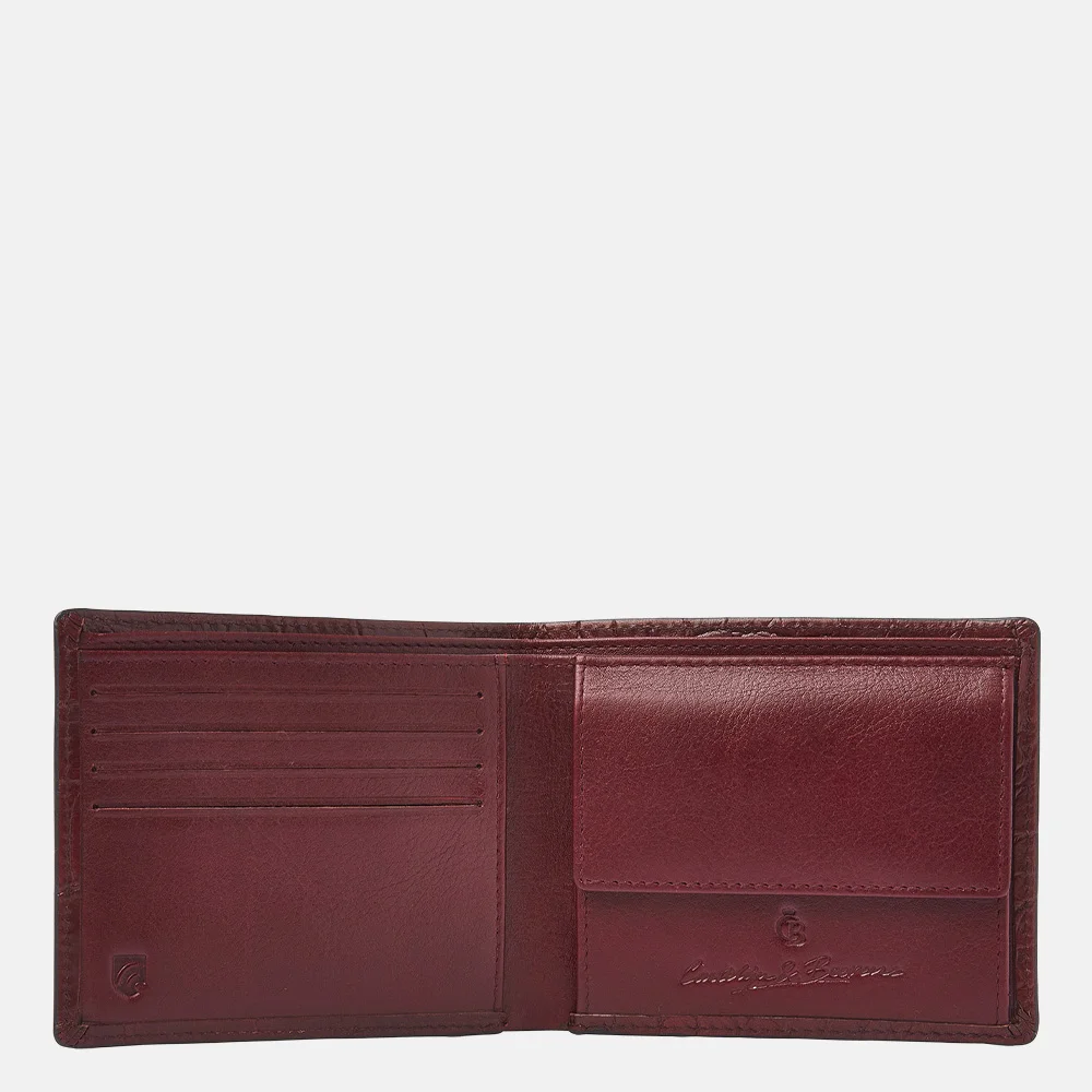 Castelijn en Beerens billfold portemonnee croco rood bij Duifhuizen