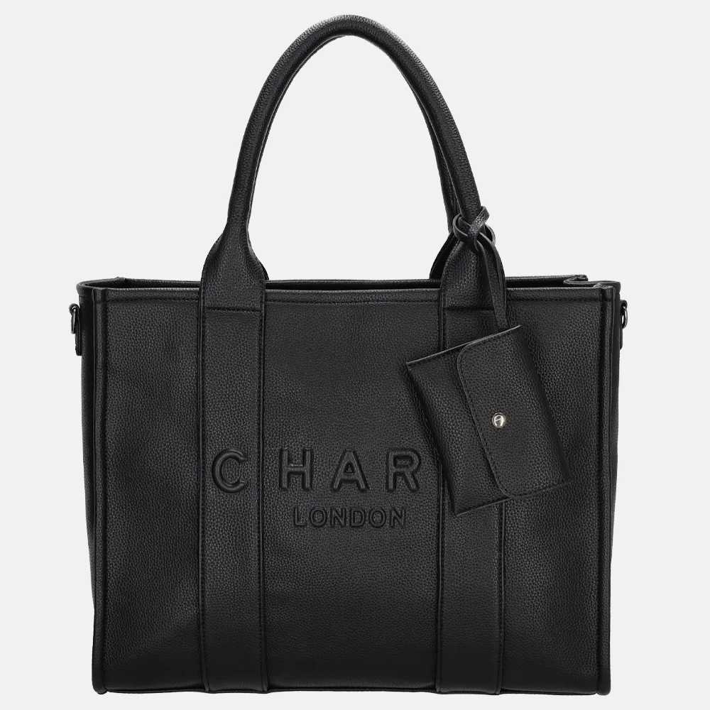 Charm London laptoptas 15 inch zwart bij Duifhuizen