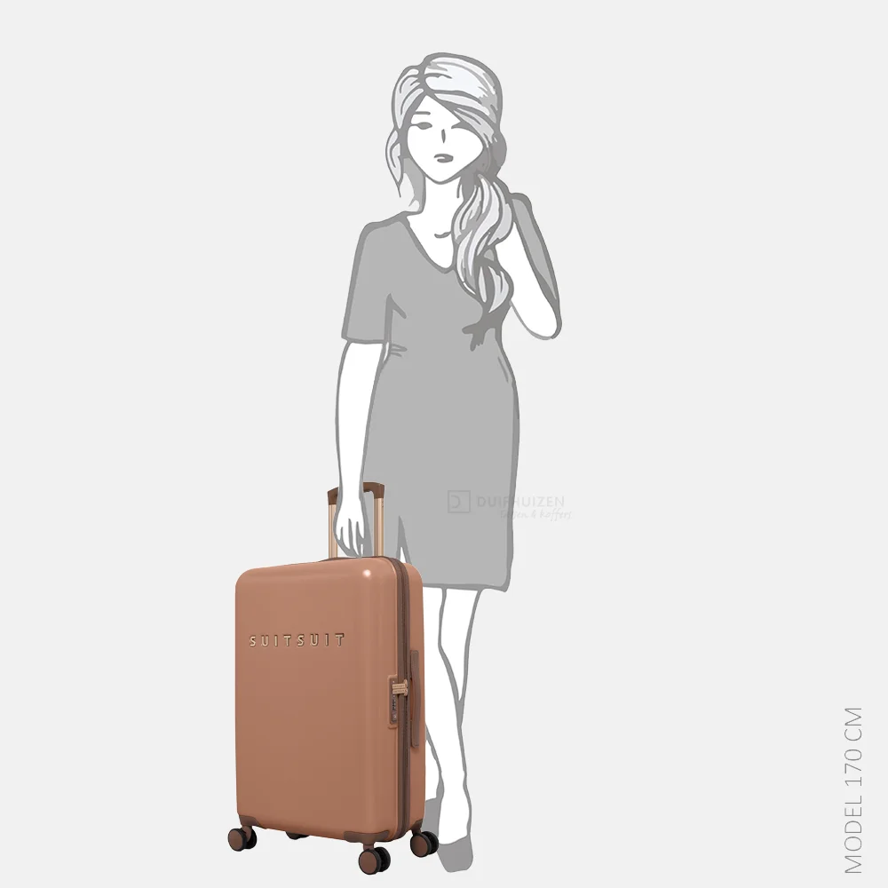 Suitsuit Fab Seventies reiskoffer 66 cm italian clay bij Duifhuizen