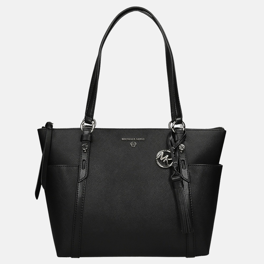 Michael Kors Sullivan shopper M black bij Duifhuizen