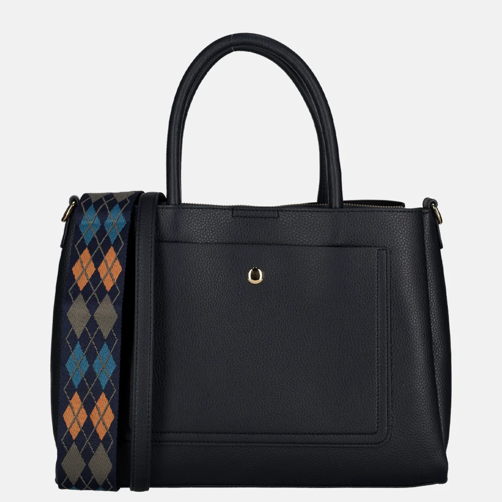 Flora & Co handtas blue bij Duifhuizen