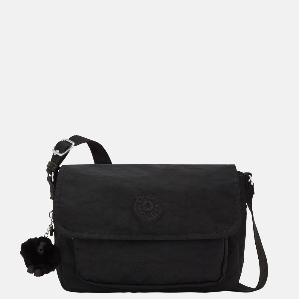 Kipling Dalma schoudertas black noir bij Duifhuizen
