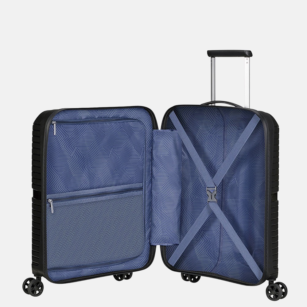 American Tourister Airconic handbagage koffer 55 cm onyx black bij Duifhuizen