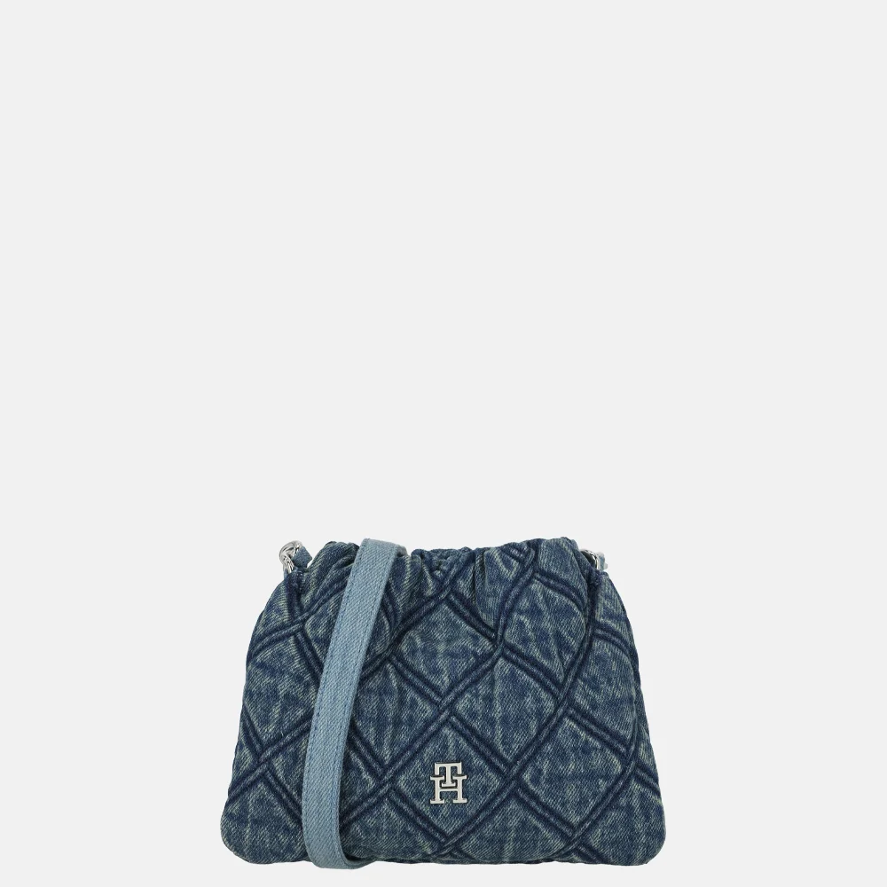 Tommy Hilfiger  Feminine mini crossbody tas denim bij Duifhuizen