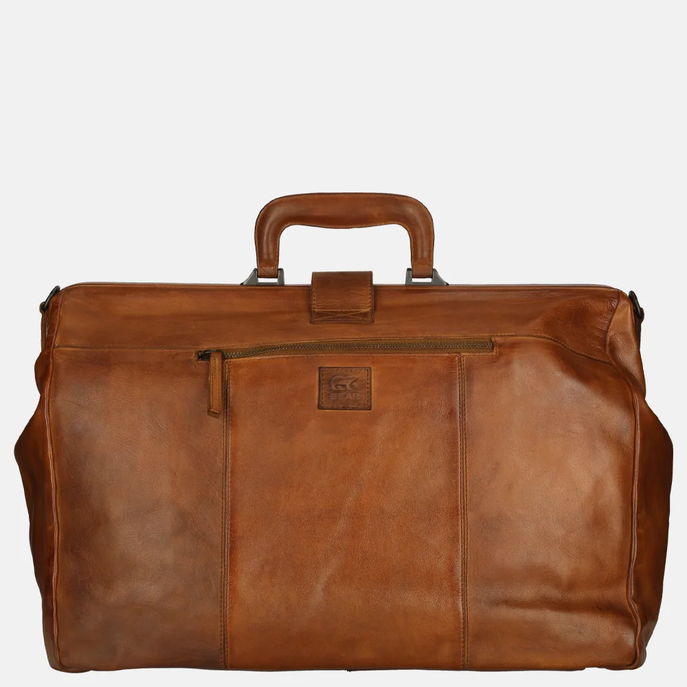 Bear Design weekendtas cognac bij Duifhuizen