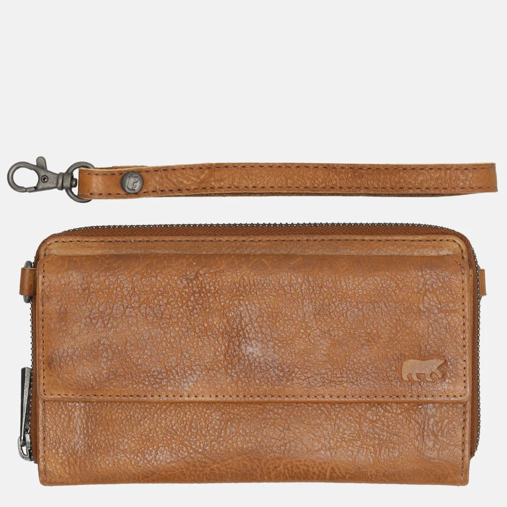 Bear Design portemonnee crossbody tas cognac bij Duifhuizen