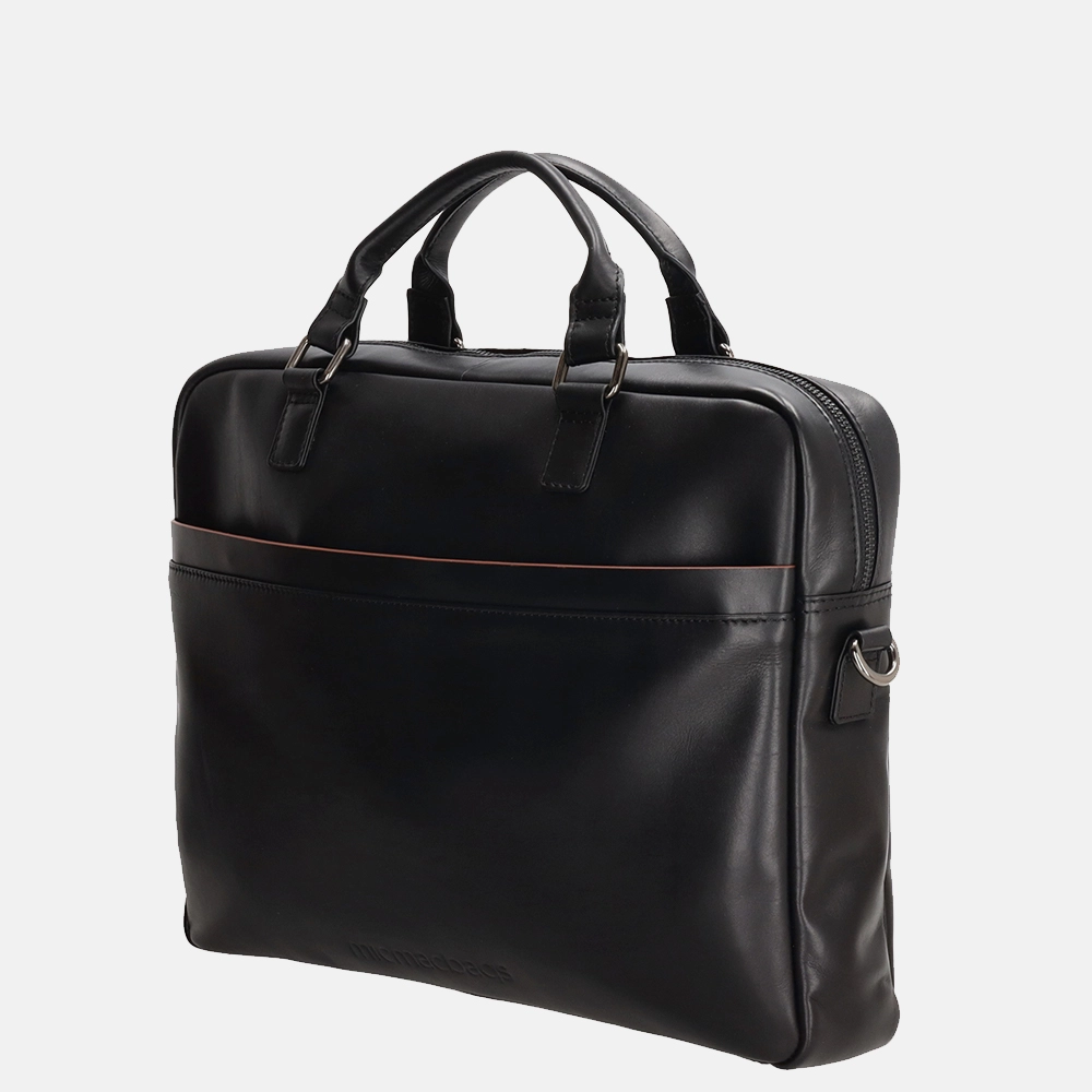 Micmacbags Le Mans laptoptas zwart bij Duifhuizen