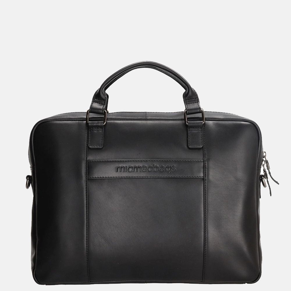 Micmacbags Le Mans laptoptas zwart bij Duifhuizen