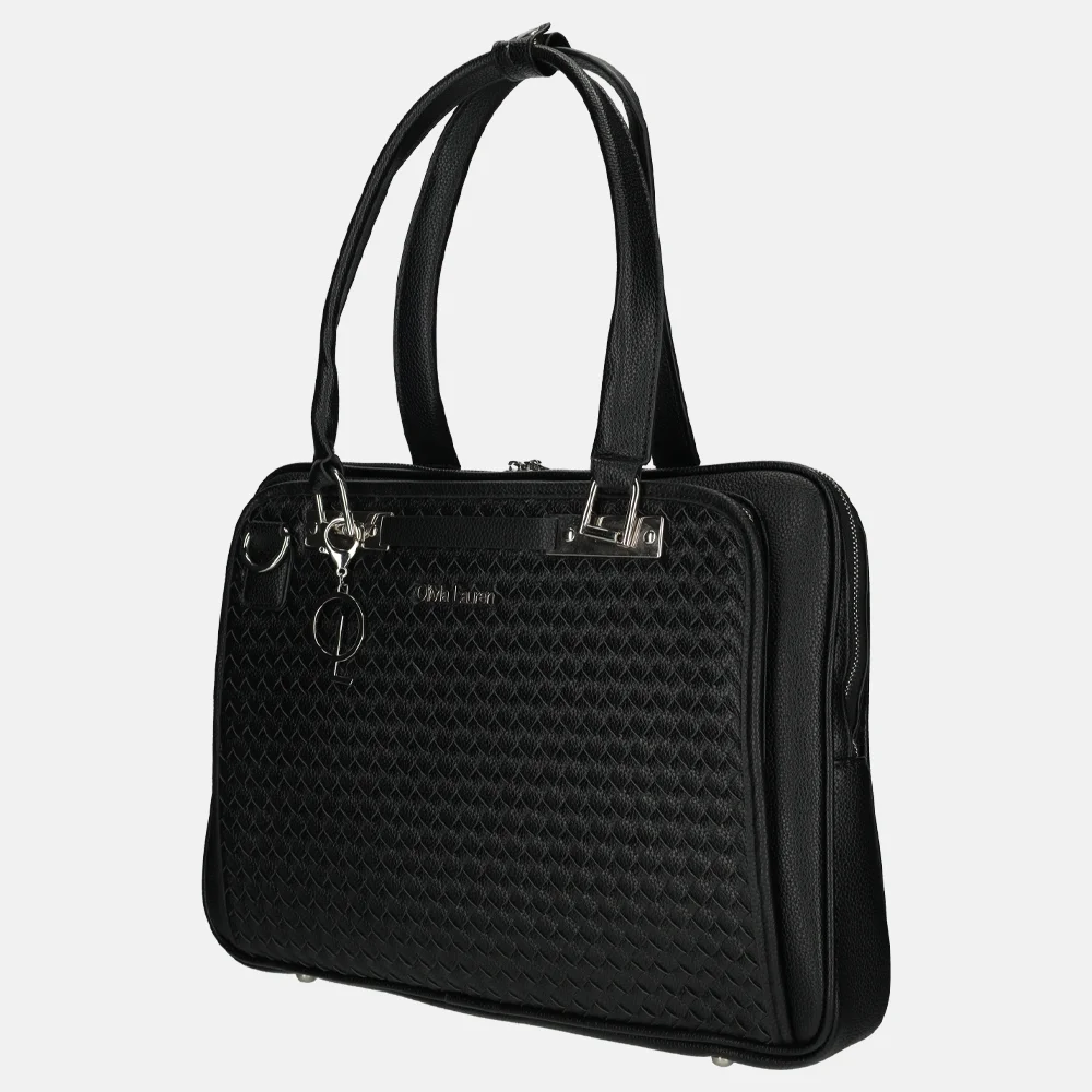 Olivia Lauren laptoptas Eagle zwart bij Duifhuizen