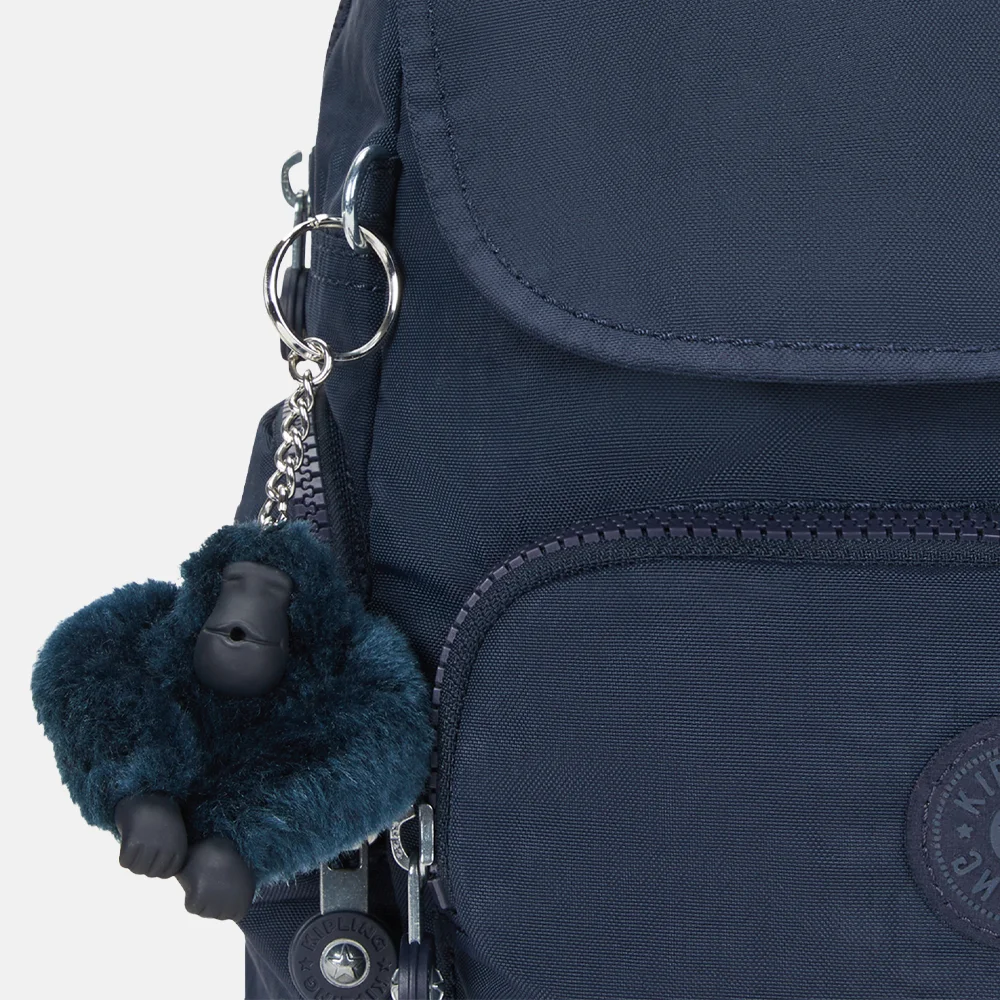 Kipling City Zip rugzak mini blue bleu 2 bij Duifhuizen