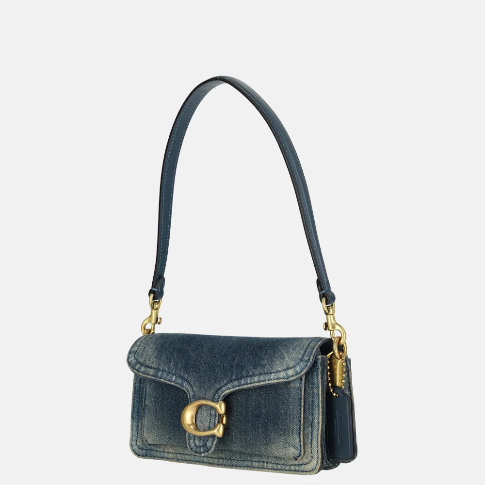 Coach Tabby Loved schoudertas 20' denim dark indigo bij Duifhuizen