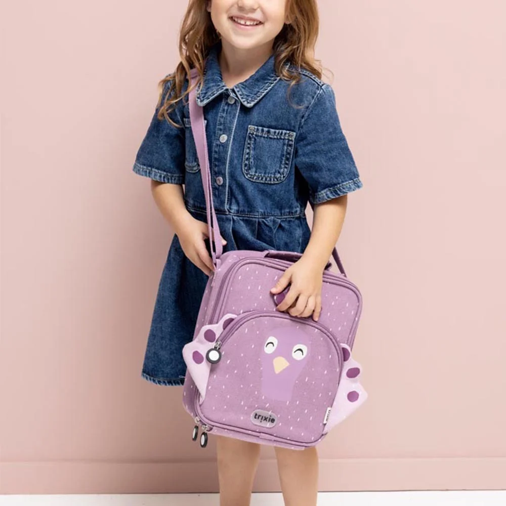 Trixie Mrs. Peacock thermische lunchtas paars bij Duifhuizen