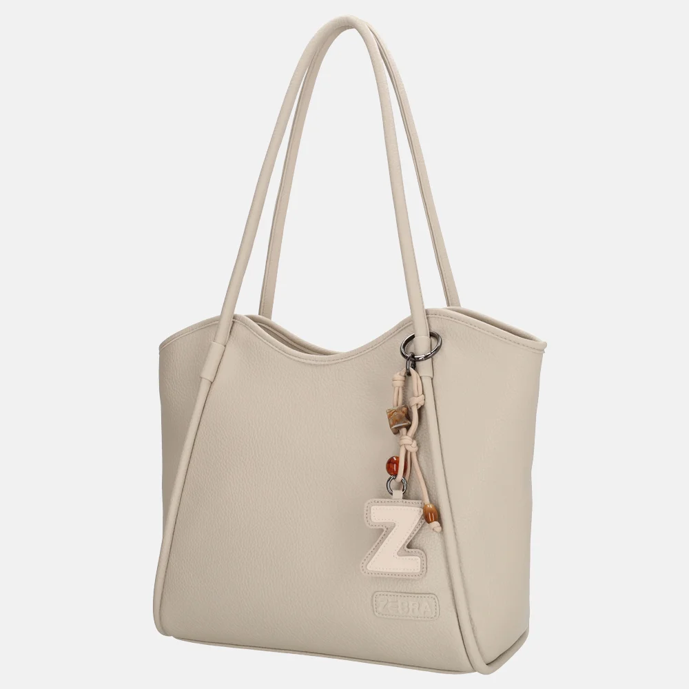 Zebra Trends Sofie shopper met laptopvak 13 inch creme bij Duifhuizen
