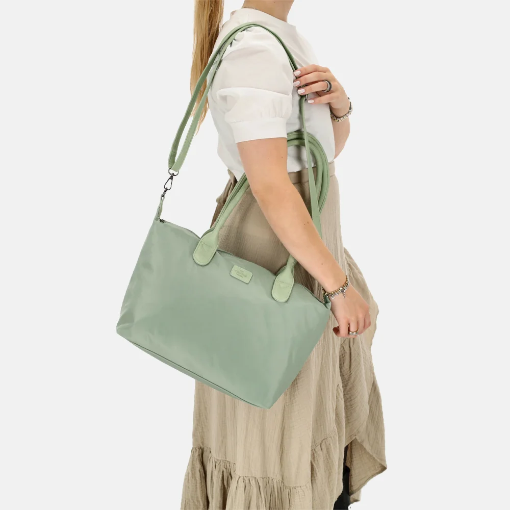Charm London Buckingham Mono shopper M lichtgroen bij Duifhuizen