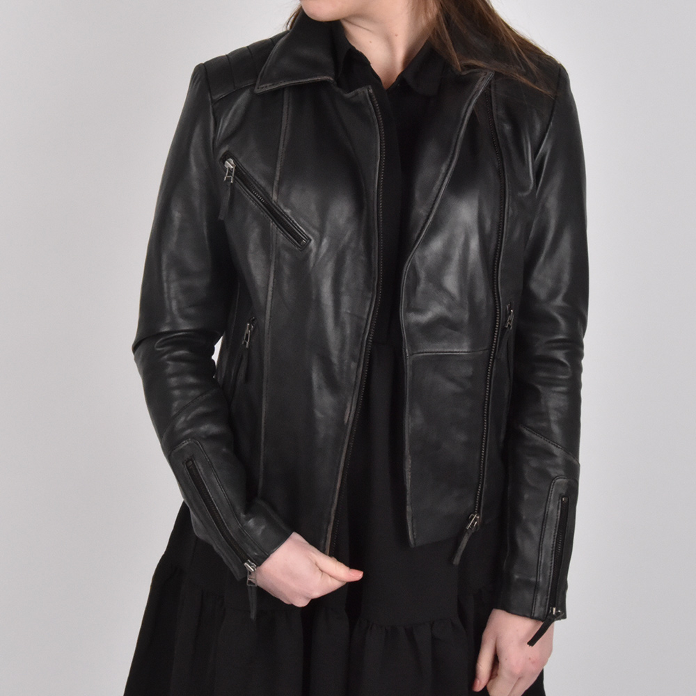 Dekkers Ledermode Lia dames jack black bij Duifhuizen