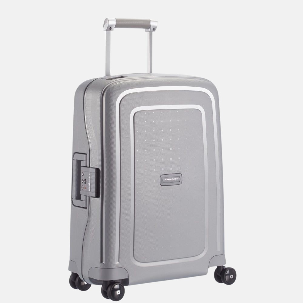 vrachtauto ingesteld plannen Samsonite S'Cure spinner 55 cm silver bij Duifhuizen