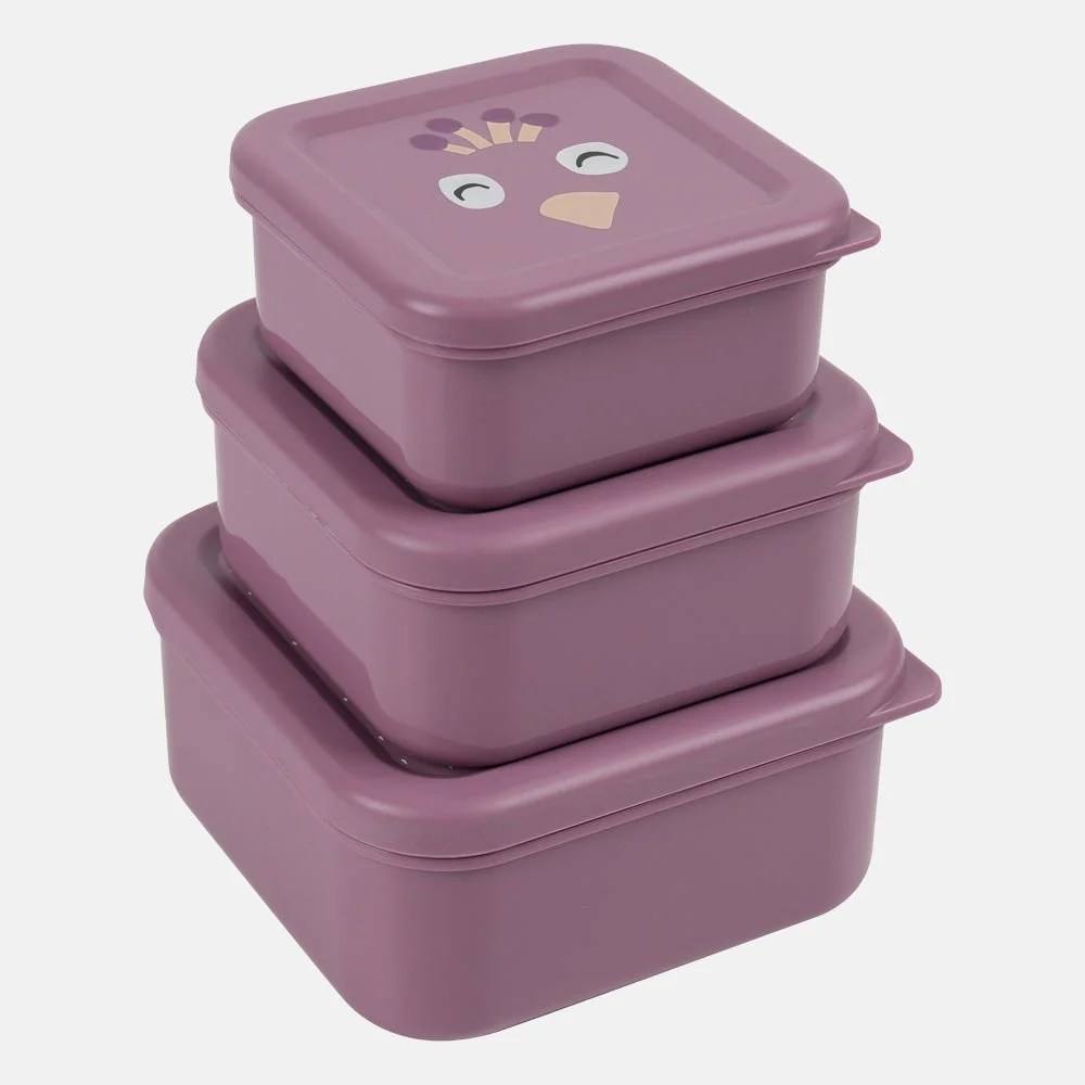 Trixie 3-delig lunchbox Mrs. Peacock bij Duifhuizen