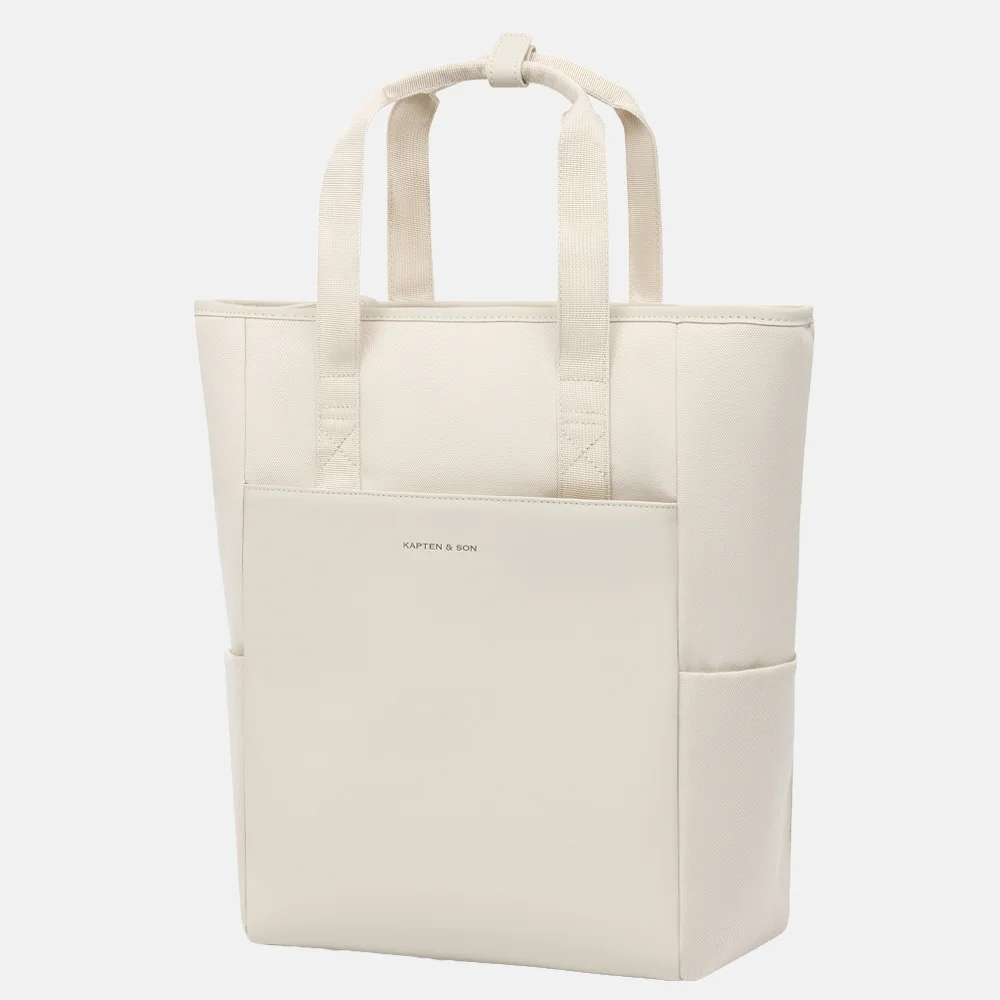 Kapten & Son Lindby Pro laptoprugzak sandstone bij Duifhuizen