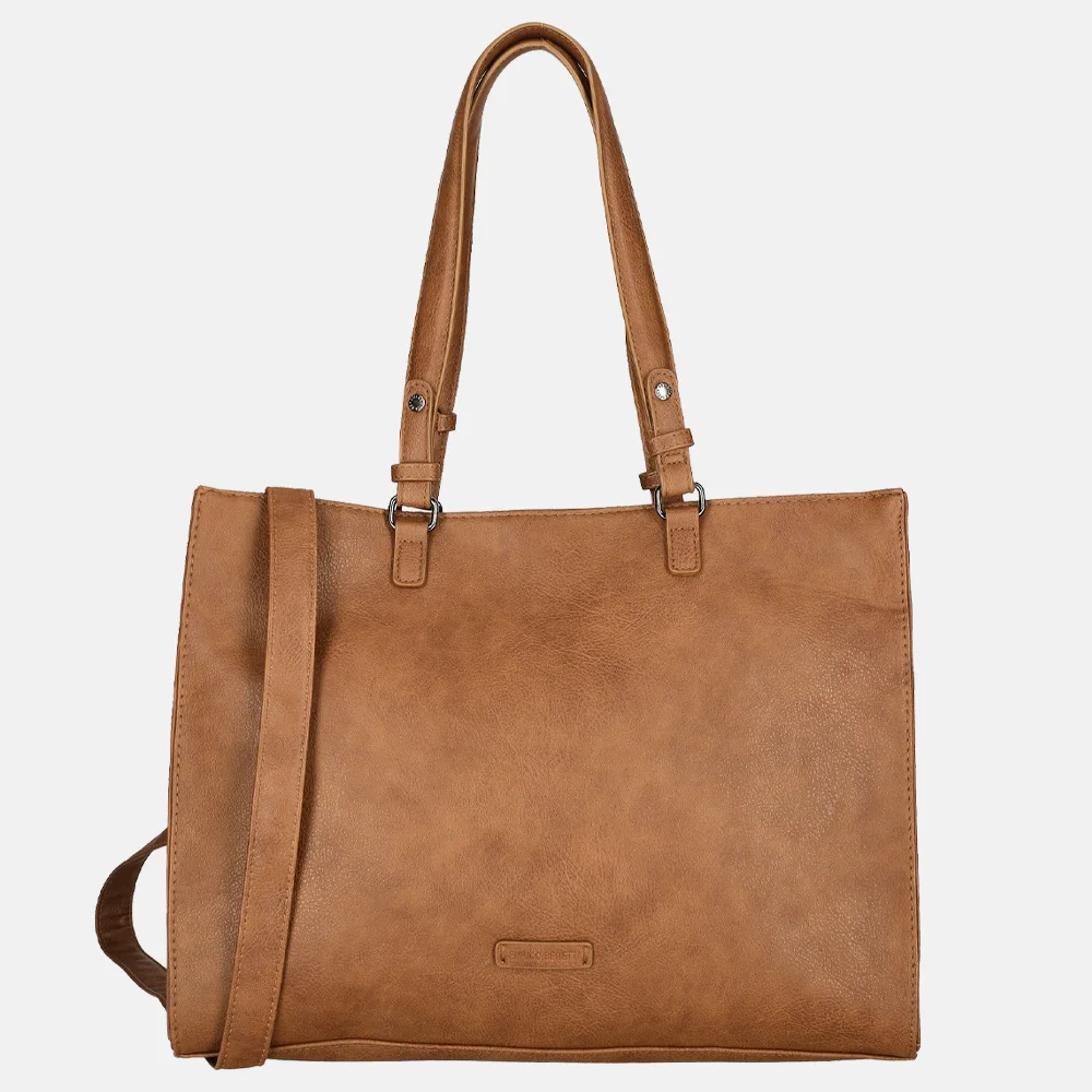 Enrico Benetti Lily shopper 15 inch cognac bij Duifhuizen