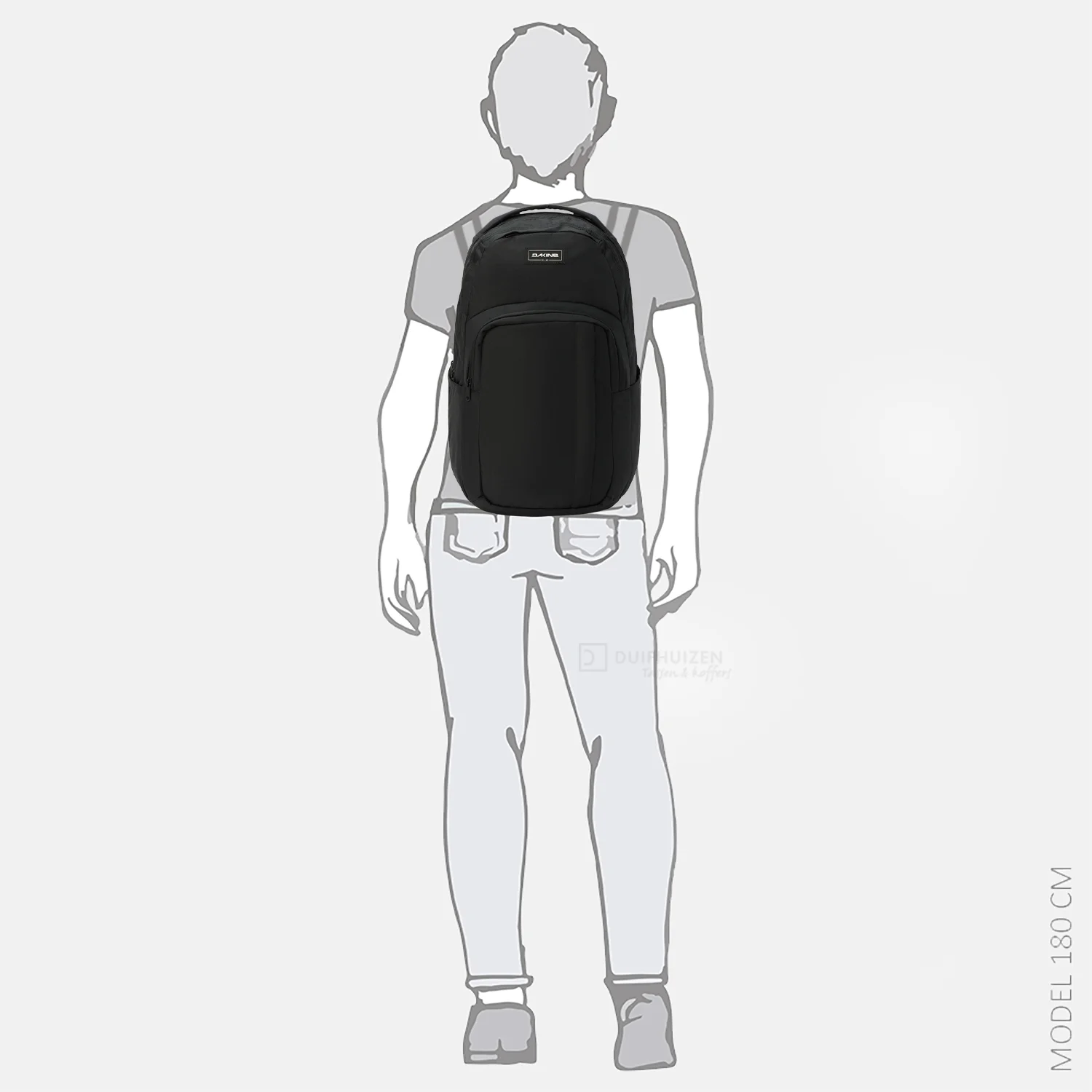 Dakine Campus Backpack rugzak 33L black bij Duifhuizen