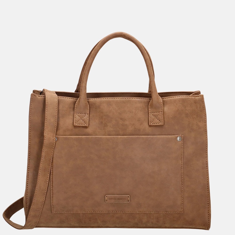 Enrico Benetti Bobbi handtas 14 inch camel