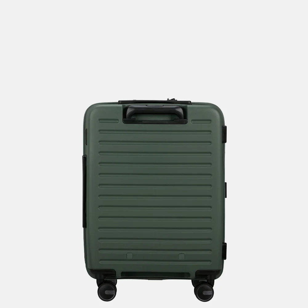 Samsonite Restackd frontpocket handbagage koffer 55 cm sage bij Duifhuizen