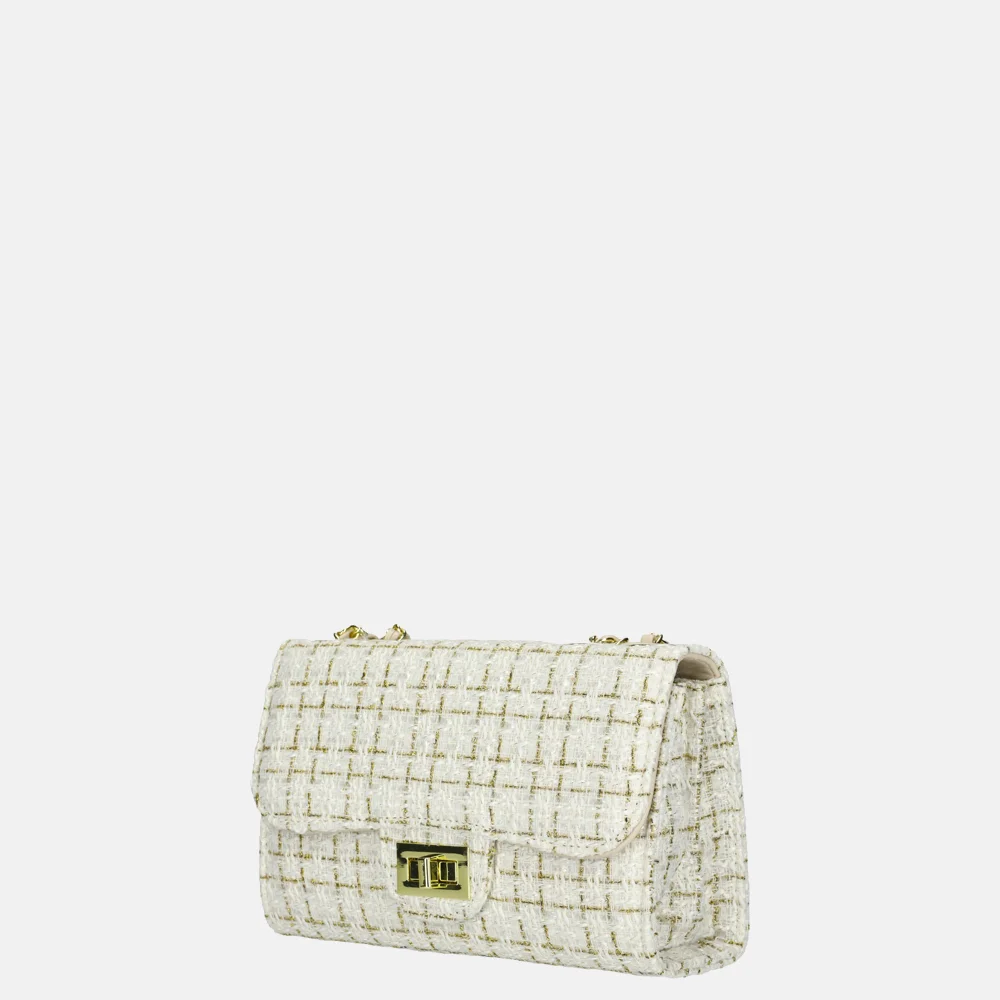Firenze Boucle crossbody tas M beige bij Duifhuizen