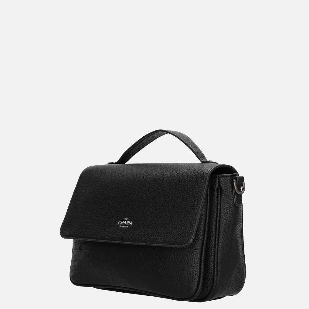 Charm London Mulberry street crossbody tas zwart bij Duifhuizen