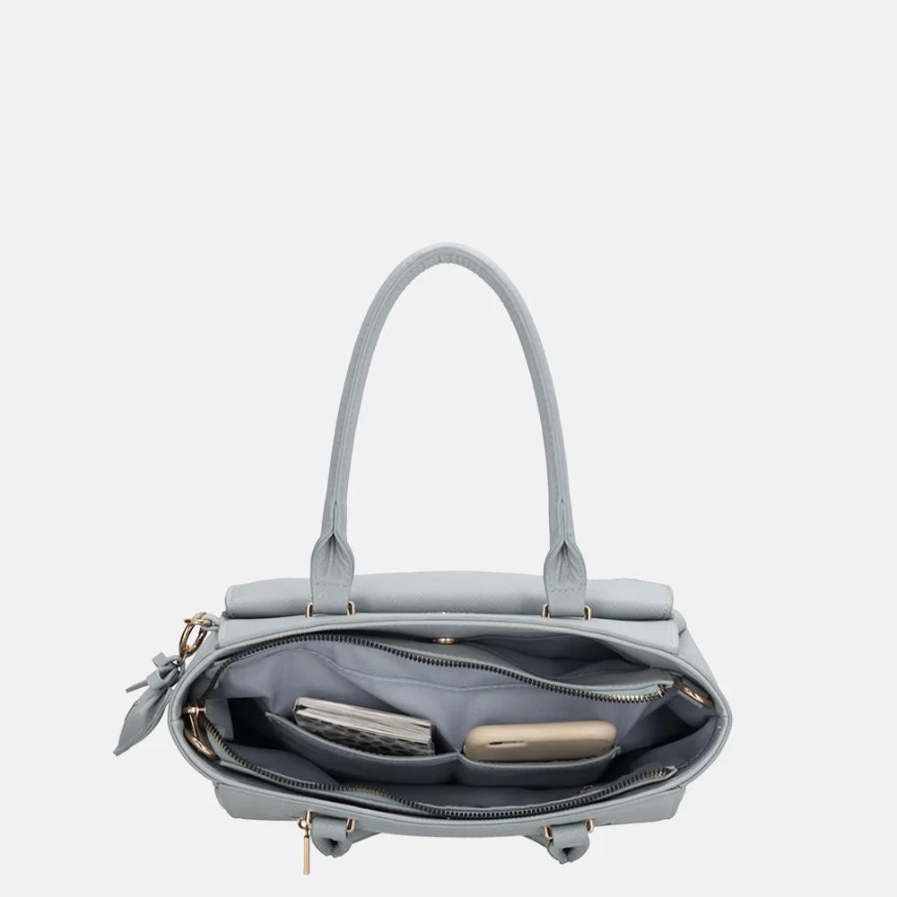 Charm London Cambridge handtas M lichtblauw bij Duifhuizen