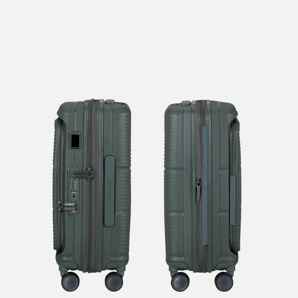 Samsonite Paralux HS Spinner handbagage koffer expendable 55 cm olive bij Duifhuizen