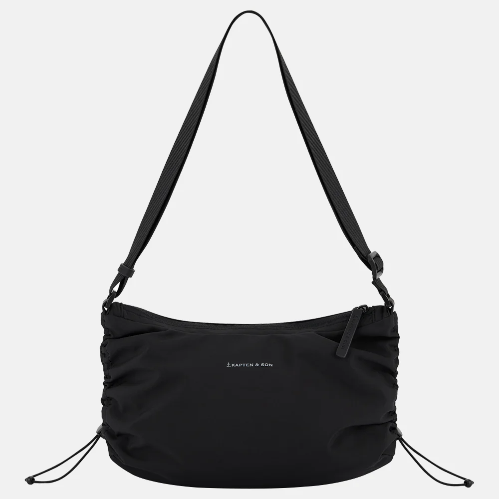 Kapten & Son Skara Small crossbody tas all black bij Duifhuizen