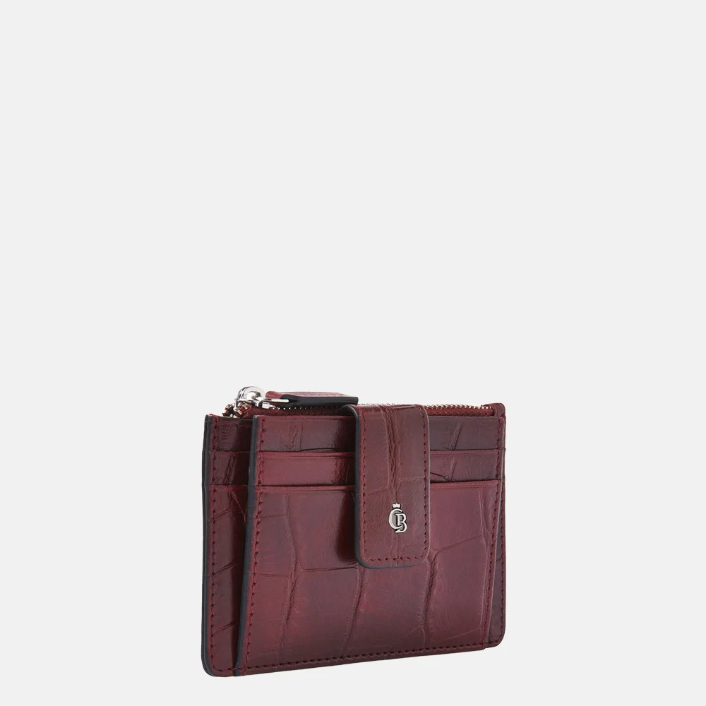 Castelijn en Beerens mini wallet pasjeshouder croco rood bij Duifhuizen