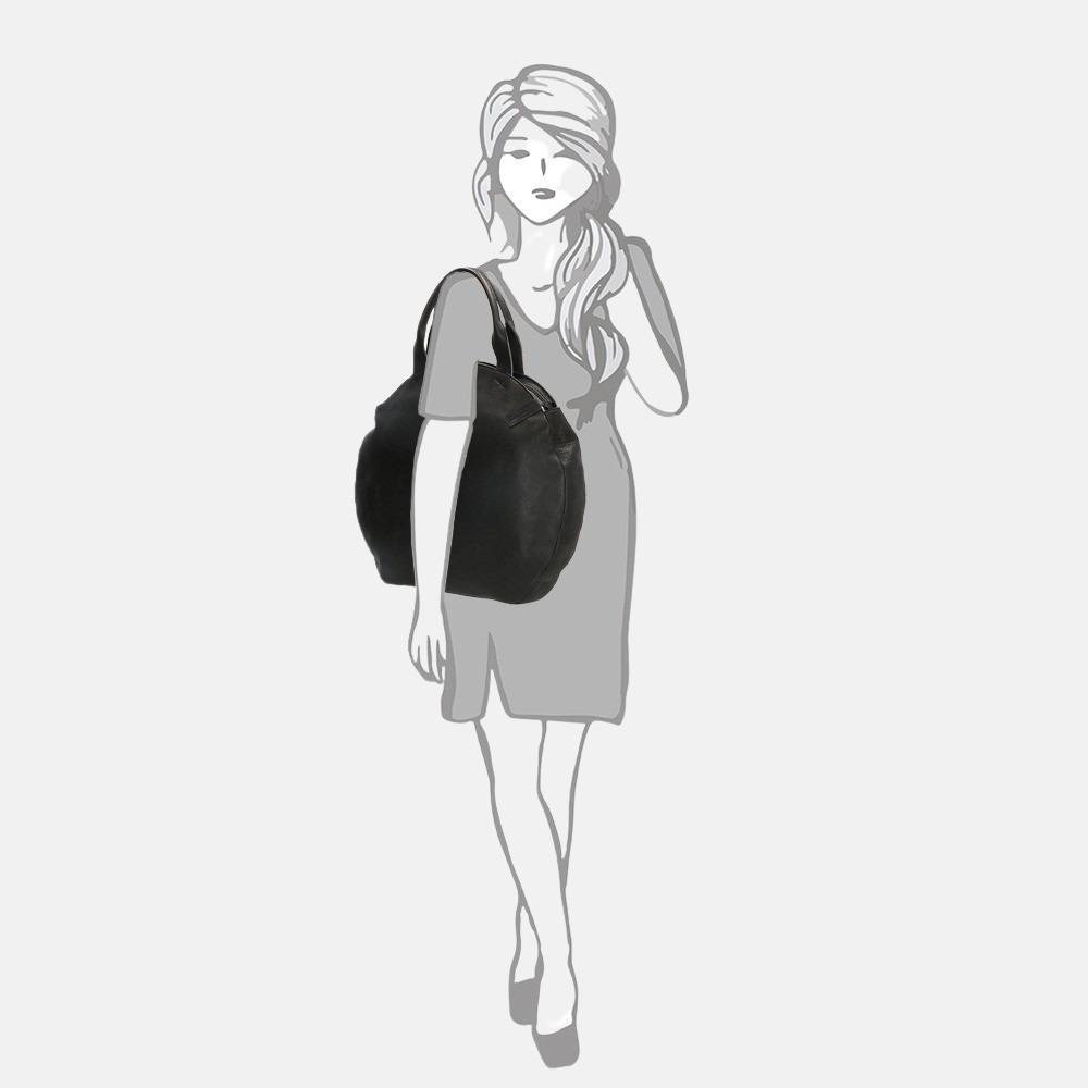 Micmacbags Côte d' Azur shopper black bij Duifhuizen
