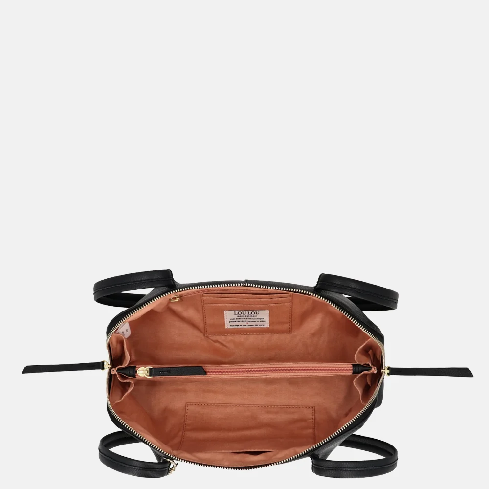 Loulou Essentiels Elodie schoudertas black bij Duifhuizen