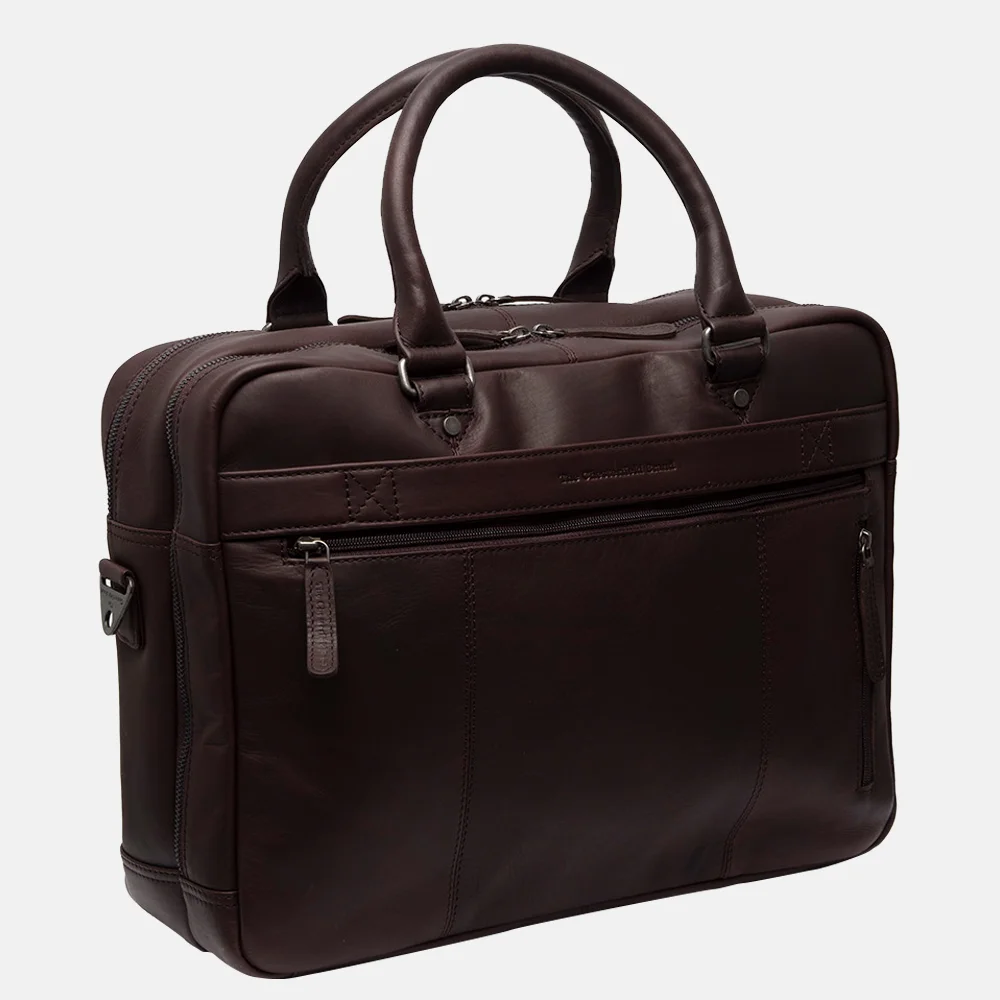 Chesterfield Boston laptoptas 15 inch bruin  bij Duifhuizen