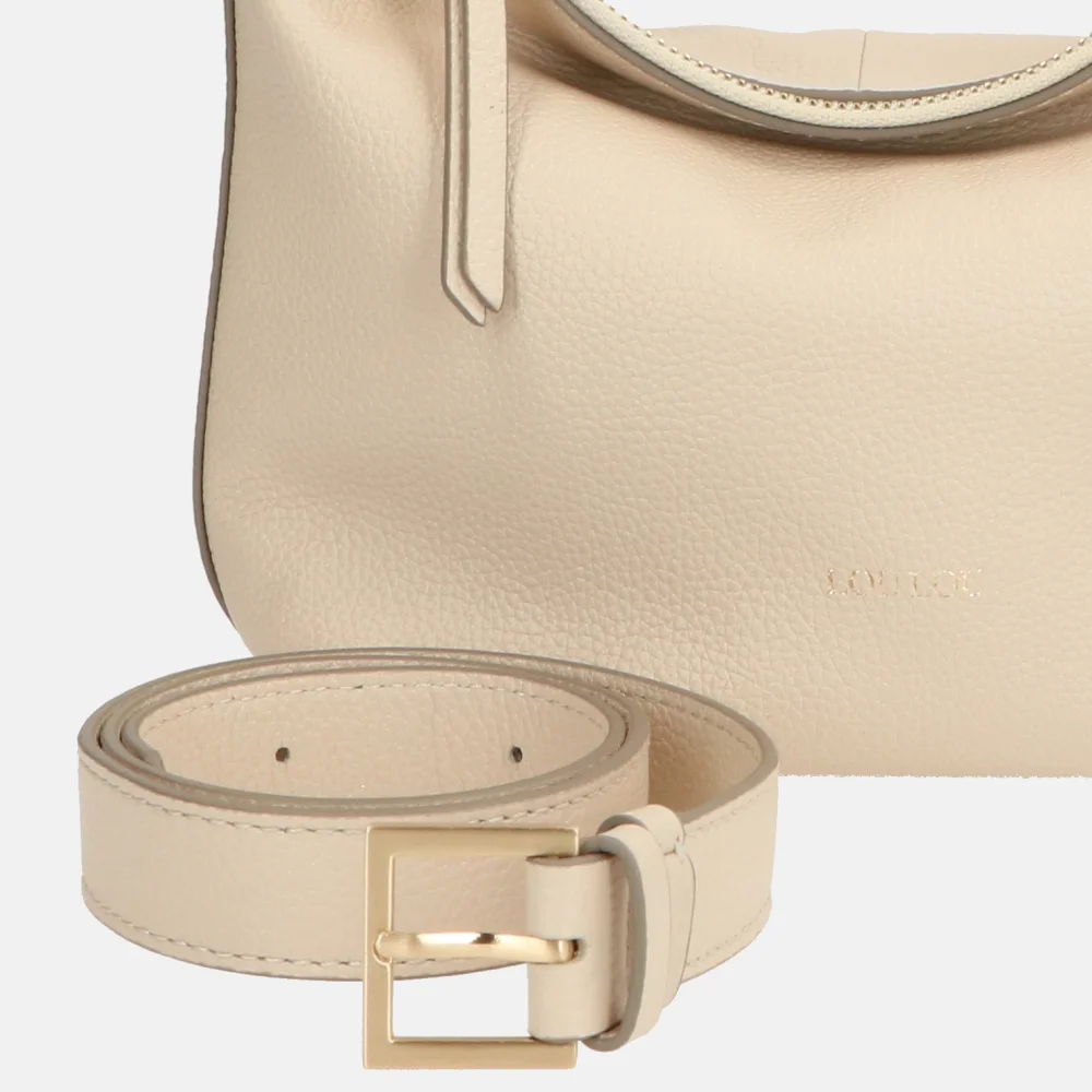 Loulou Essentiels Marie handtas beige bij Duifhuizen