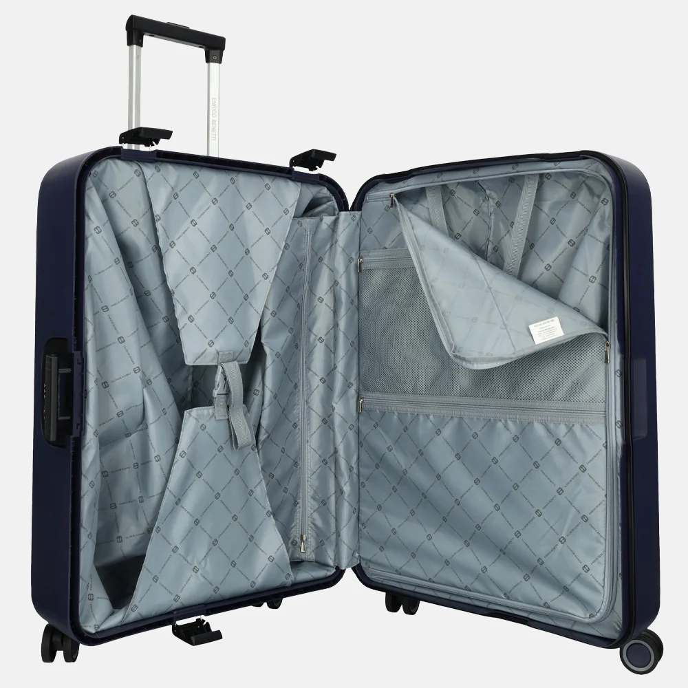 Enrico Benetti Chicago reiskoffer 75 cm navy bij Duifhuizen
