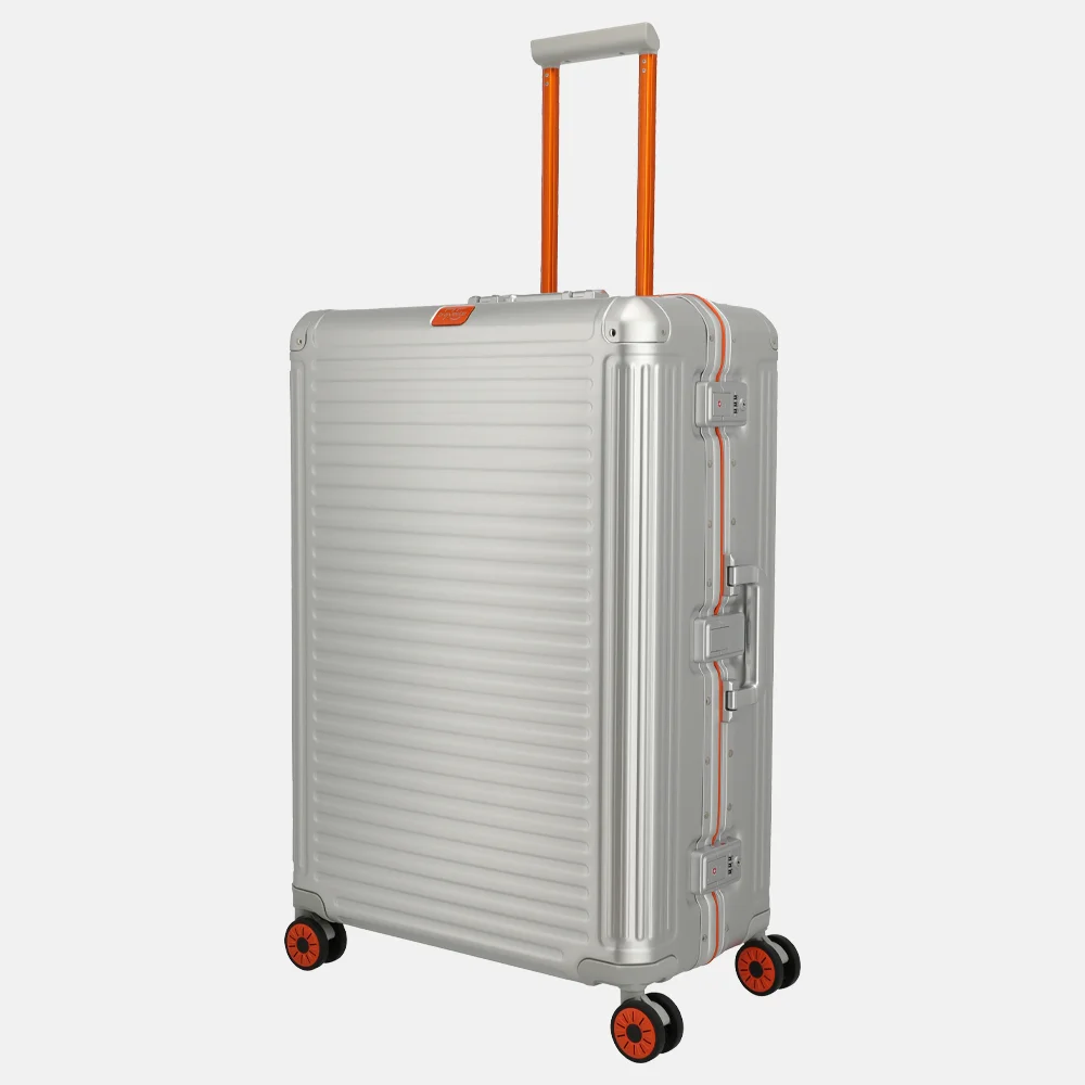 Travelite Next 2.0 reiskoffer 75 cm Limited Edition silver-orange bij Duifhuizen